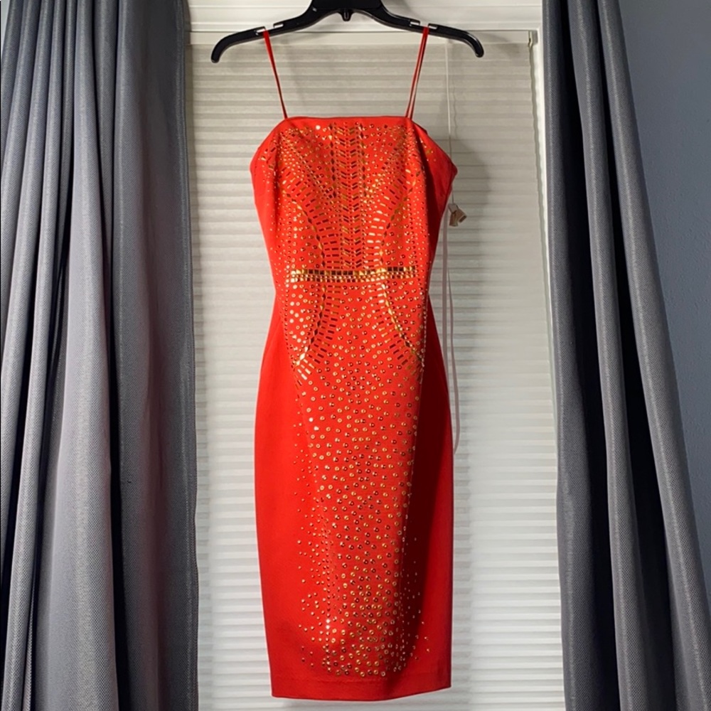 New with tags orange dress by cache.